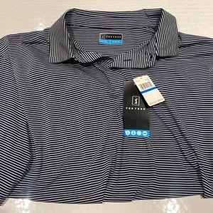 PGA Tour Men’s XL navy and white golf shirt new with tags